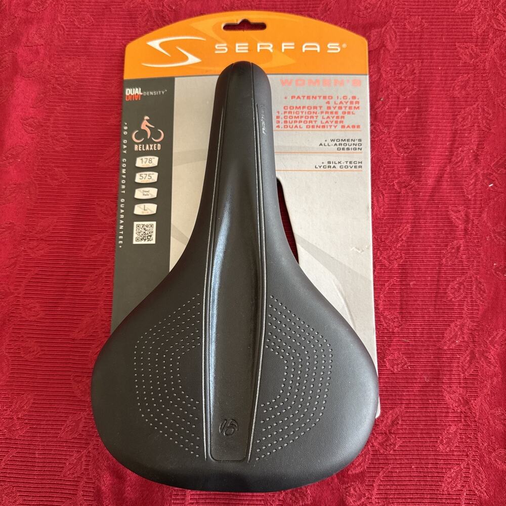 Serfas Dual Density Saddle Women's DDL-200- GEL NEW-OLD STOCK- Bike Seat